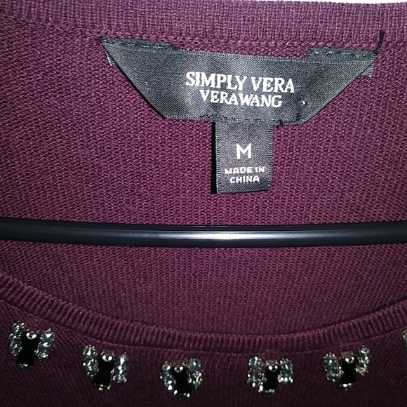 Simply Vera plum blouse with pretty beading medium - Picture 6 of 6